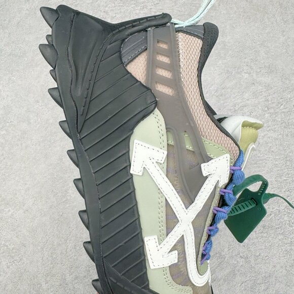 Off-White Odsy-1000 Platform Sawtooth Sneakers Black - Picture 6 of 9